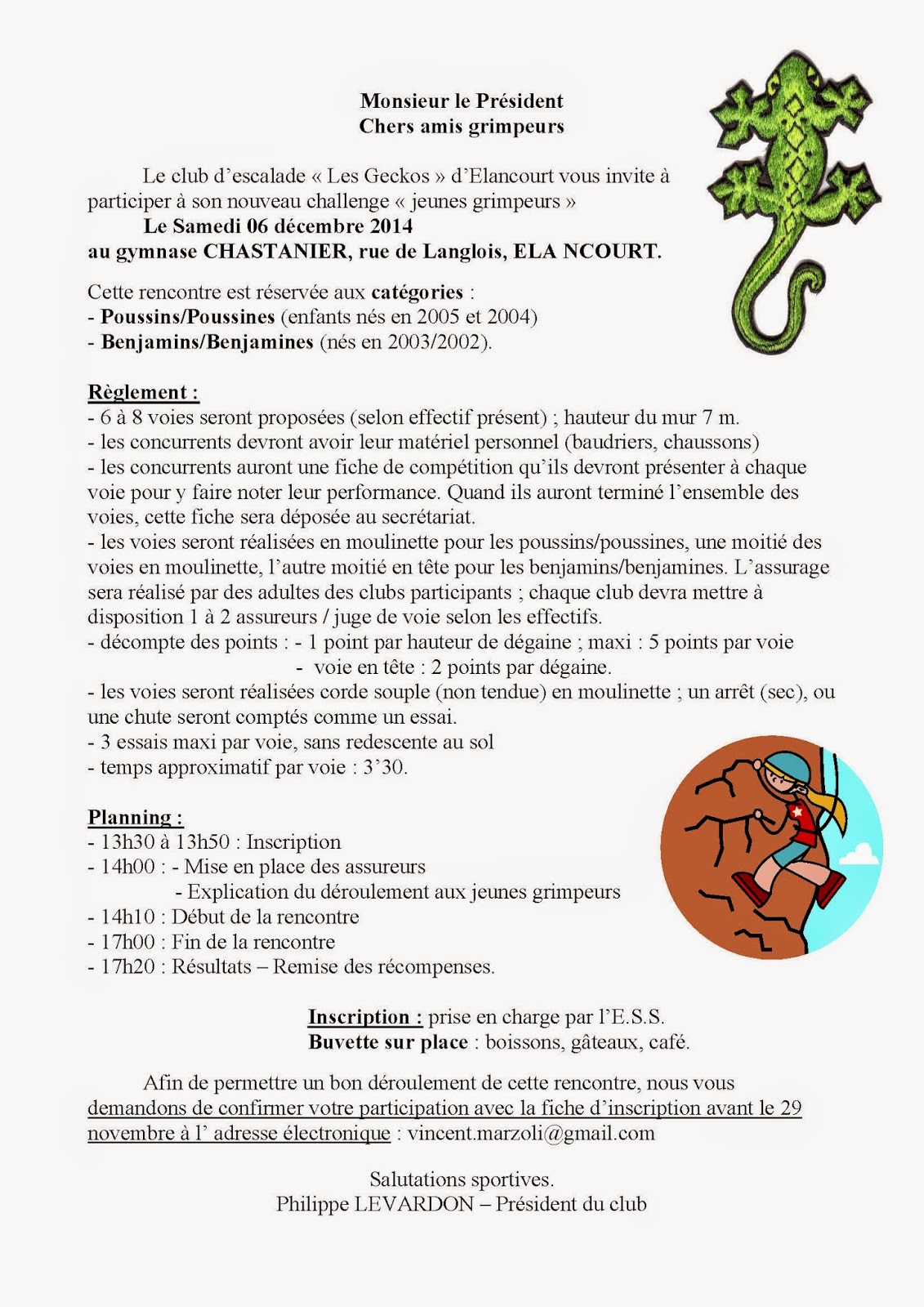 Challenge des Yvelines : étapes Elancourt le samedi 6 décembre 2014